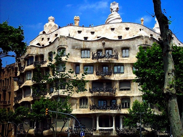 Gaudi's Casa Mila, Barcelona Spain