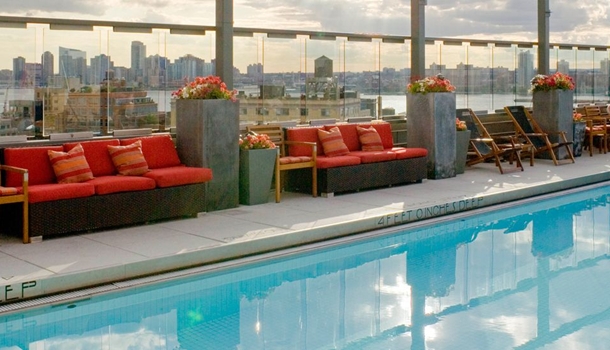 Rooftop Pool at Hotel Gansevoort, New York