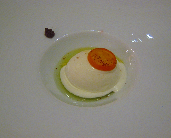 Chilled Sheeps Milk Yogurt and Olive Oil, Le Cinq, Four Seasons Paris