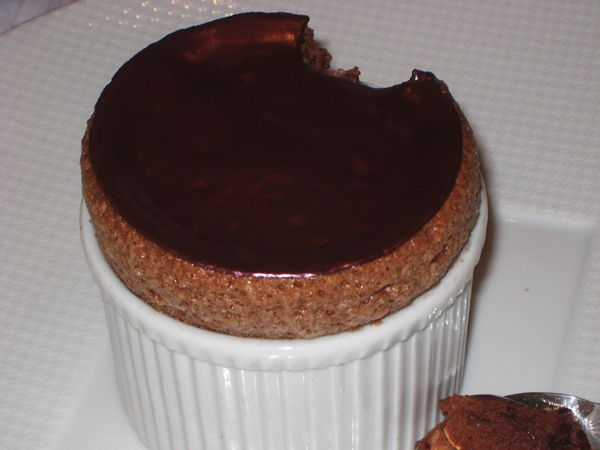 Chocolate Souffle, Le Cinq, Four Seasons Paris