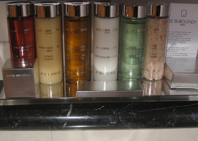 Bath amenities-Le Burgundy