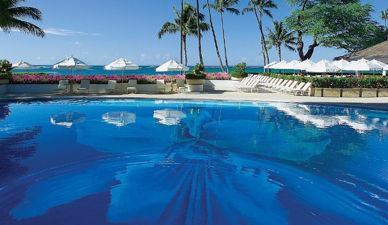 Orchid Pool at the Halekulani Hotel, Honolulu