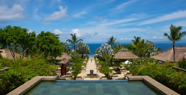 View from the Ritz-Carlton Bali Jimbaran Bay, now the Ayana Resort & Spa
