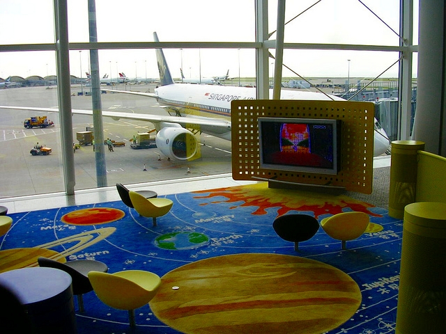 Best Airports For Kids-Children's TV Lounge-Hong Kong 