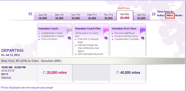 How to Fly Hawaiian Airlines from NYC to Hawaii with American AAdvantage Miles