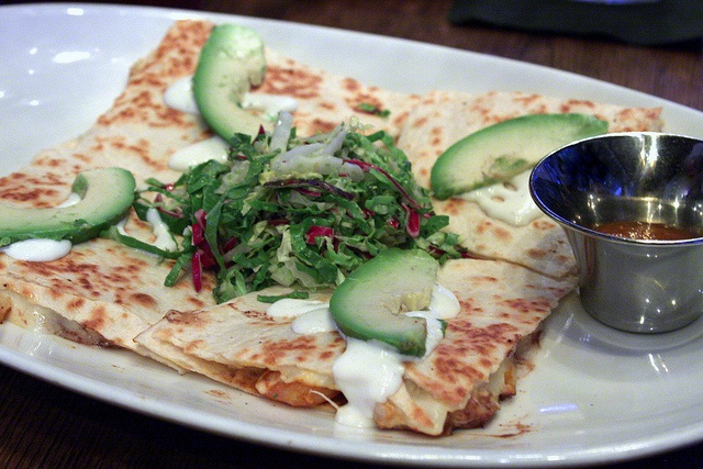 Shrimp Quesadillas at La Sandia