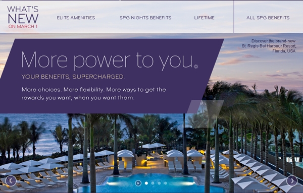 Starwood Preferred Guest-New Elite Amenities and Benefits