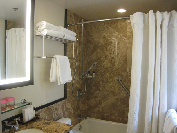 The Royal Hawaiian Hotel Review-Small bathroom