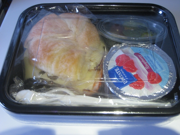 Virgin America Main Cabin Select Review-Turkey Croissant