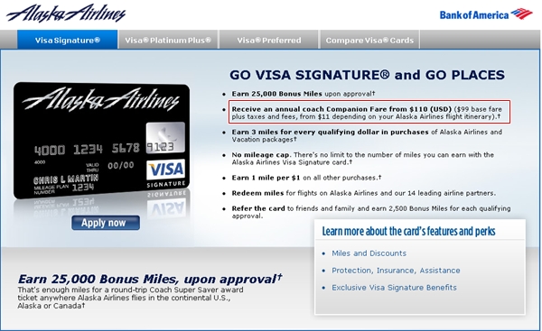 Alaska Airlines Visa Companion Ticket-No More First Class?