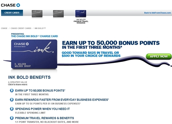 Chase Ink Bold 50,000 Bonus for 5000 Spend-Last Chance
