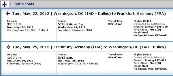 Lufthansa Booking Class Codes Chart