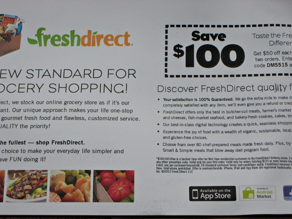 Chase Freedom Rewards: Activate Grocery by June 14 and $100 Off FreshDirect