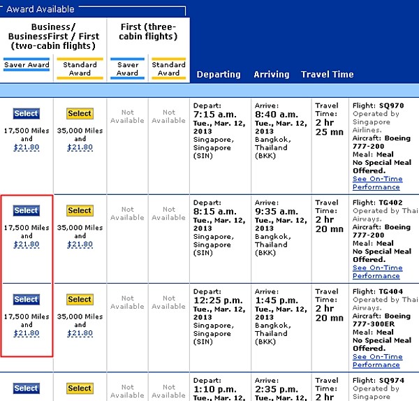 Thai Airways Business Class Review