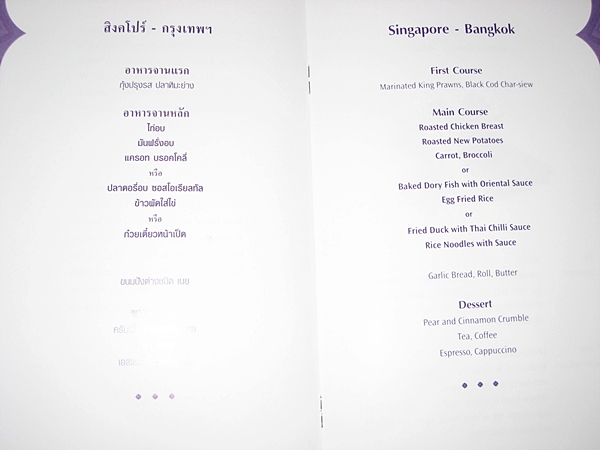 Thai Airways Business Class Review