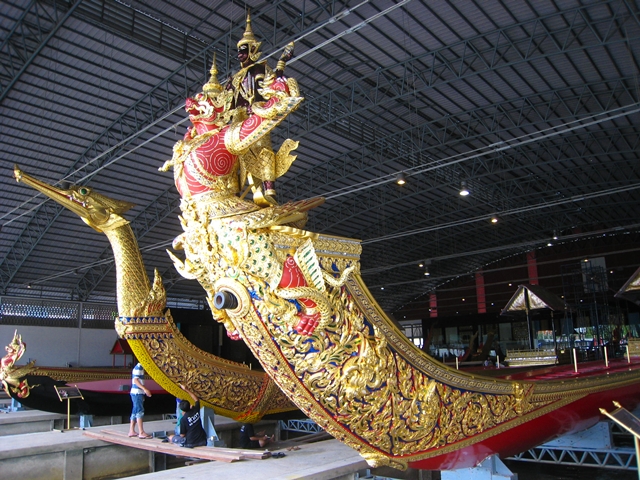 Royal Barge Suphannahong and Narai Song Subhan HM Rama IX