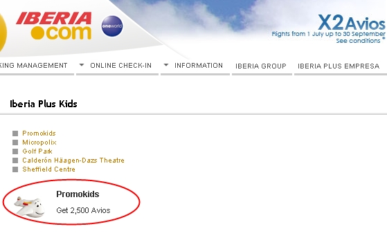 2500 Free Avios for Kids with Iberia Plus Kids Registration