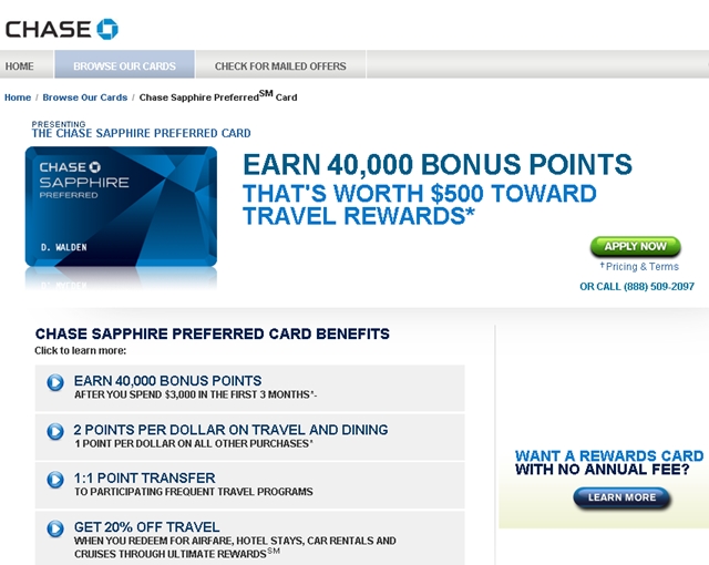 Chase Sapphire Preferred Bonus Changes?