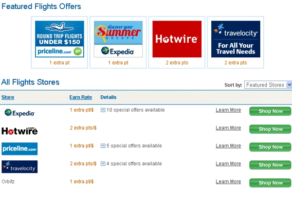 Earn additional points booking through the Ultimate Rewards Mall