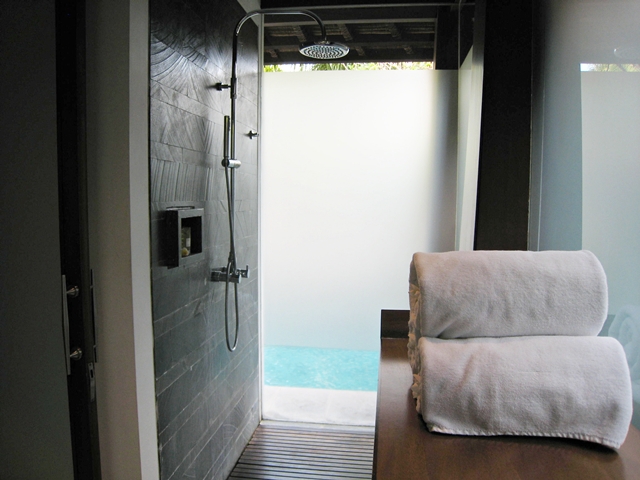 The Kayana Hotel Review - Rainfall shower