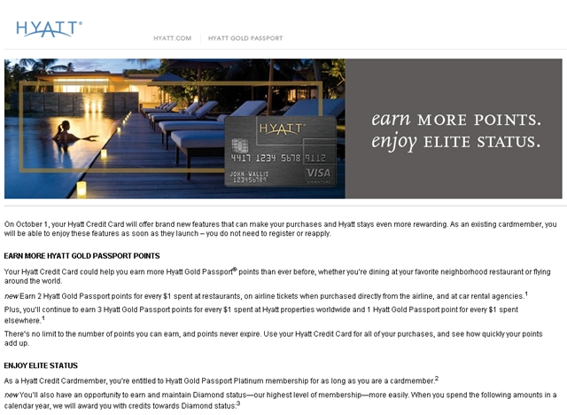 Hyatt Visa Card: New Bonuses and Elite Status Benefits