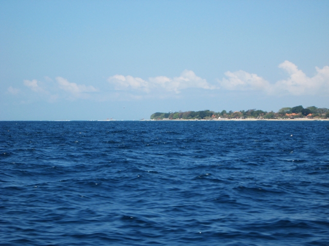 Batu Karang Review - View of Bali from speedboat