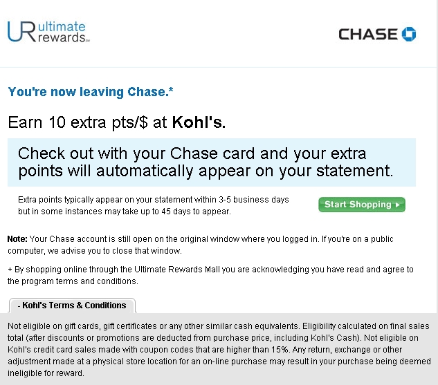 Chase Ultimate Rewards Card