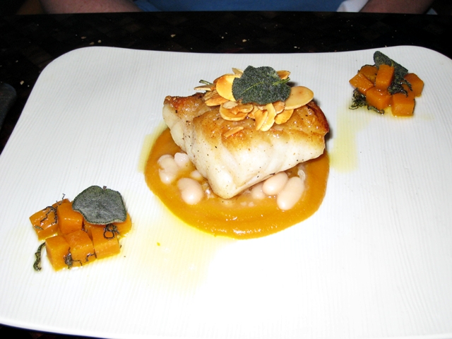 Amankila Review - Roast Grouper with Pumpkin