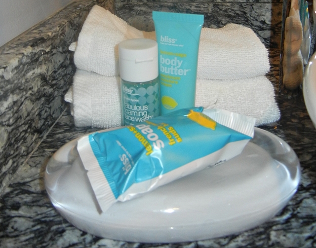 W Boston Hotel Review - Bliss Spa bath amenities