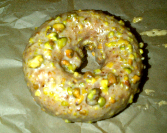 Doughnut Plant Chelsea NYC Review - Pistachio Cake Doughnut