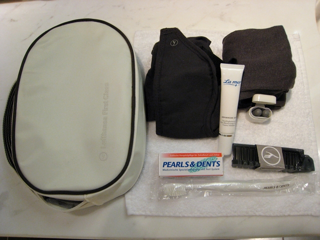 Lufthansa New First Class Review - Amenity kit