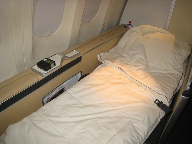 Lufthansa New First Class Review - Bed