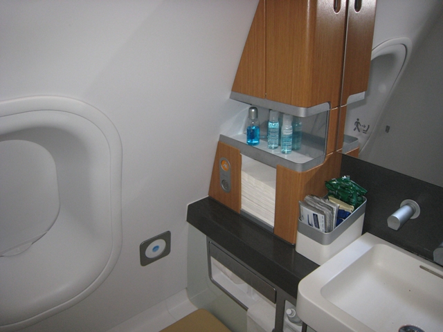 Lufthansa New First Class Review - Bathroom