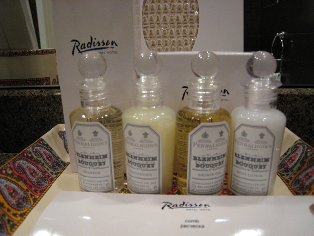 Radisson Royal Moscow Hotel Review - Penhaligon Bath Amenities