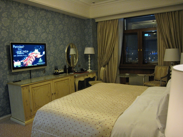 Radisson Royal Moscow Hotel Review - Superior Room TV and Desk