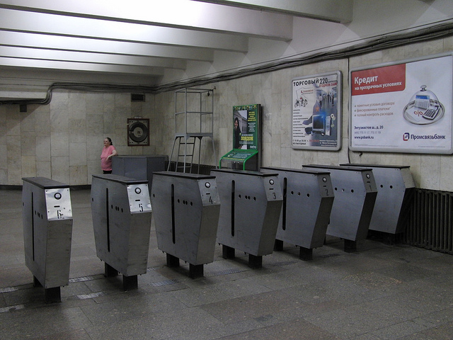 Getting Around Moscow by Metro-Top Tips-Turnstiles