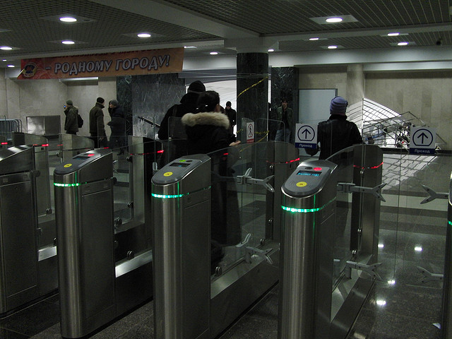 Getting Around Moscow by Metro-New Style Turnstiles