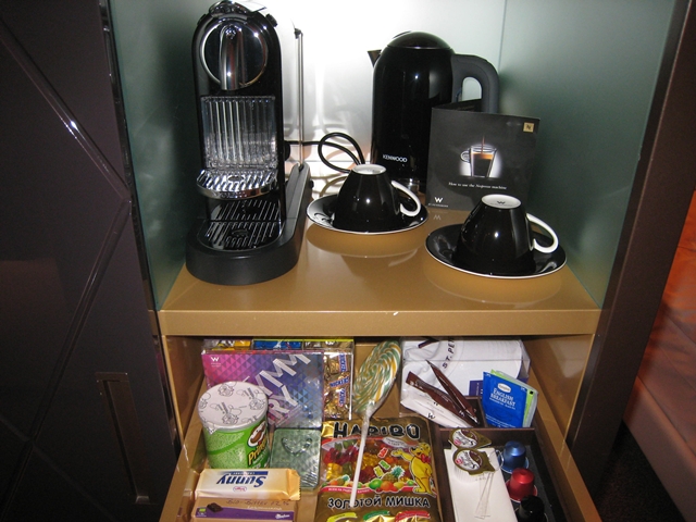 W St. Petersburg Hotel Review - Nespresso Machine