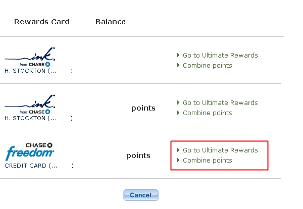 Activate Chase Freedom 5X for Q1 2013 - Combine Points with Ultimate Rewards Account