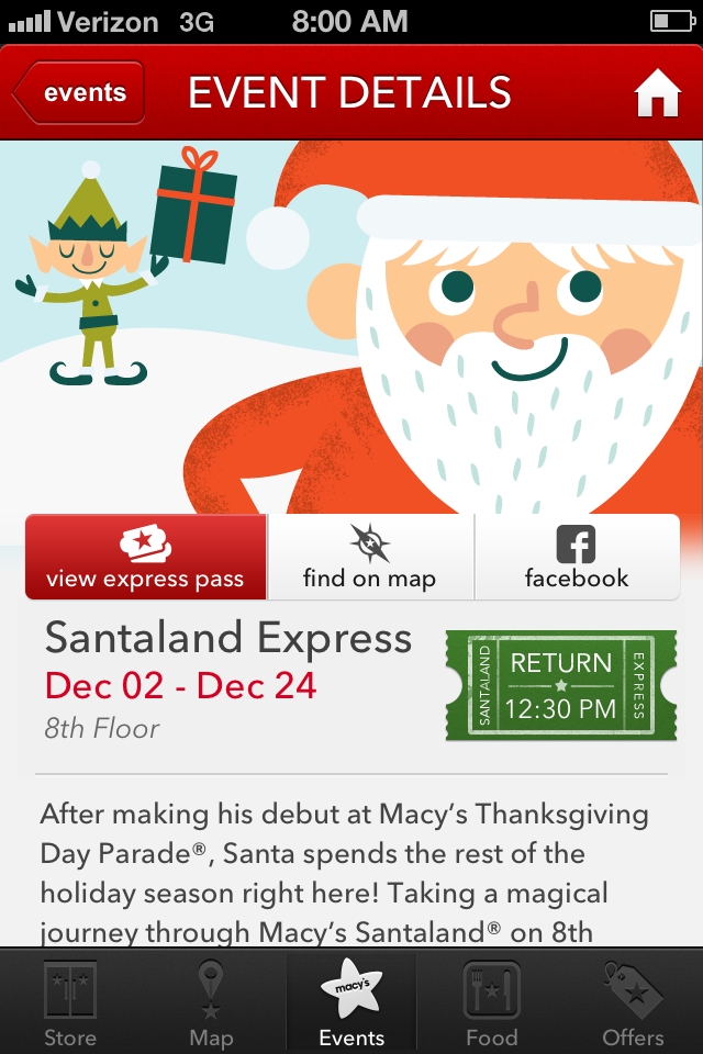 Macy's Santaland Express Pass Tips