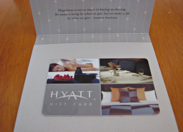 Hyatt Gift Cards vs. Hyatt Check Certificates