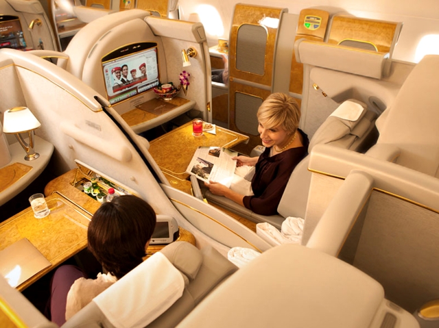 Best First Class Airline Seats for Couples: Emirates