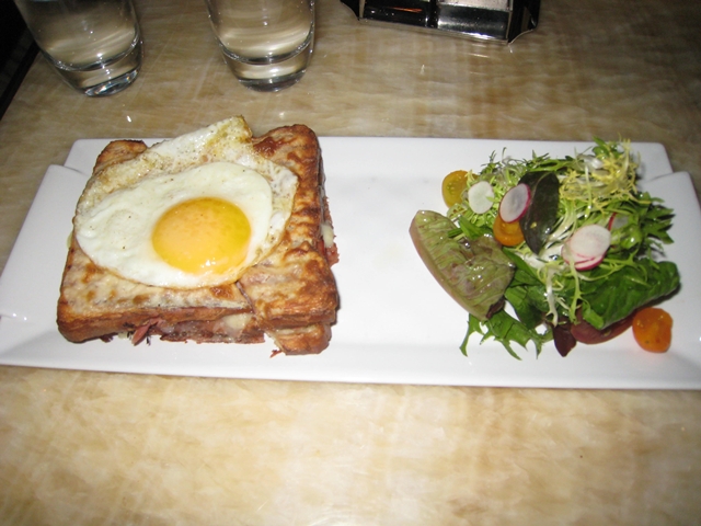 Bar on Fifth at The Setai: NYC Jazz Bar Review - Croque Madame Sandwich