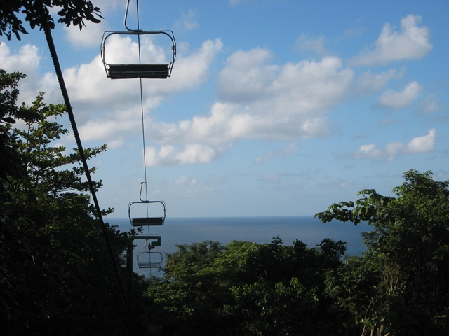 Mystic Mountain Bobsled and Zipline Review Jamaica - Sky Tram