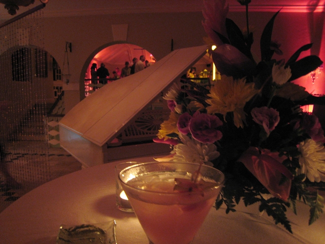 Couples Sans Souci Anniversary Party - Flowers and Candles