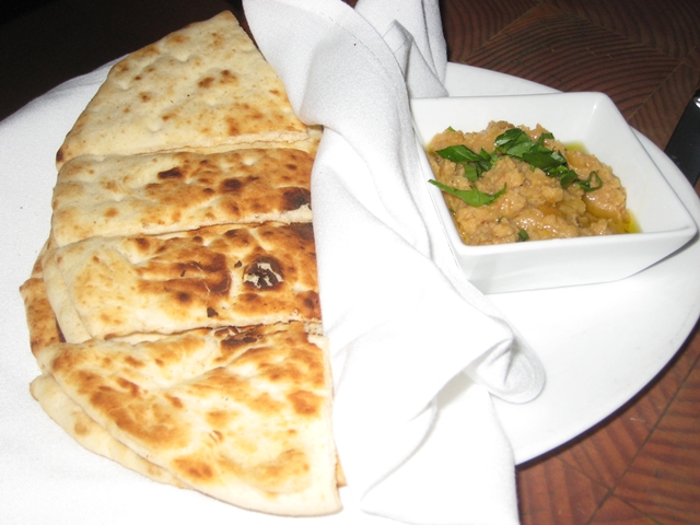 Pylos Menu and NYC Restaurant Review - Fresh Pita and Dip 