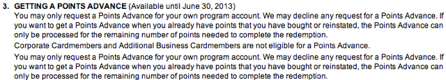 AMEX Membership Rewards Points Advance Ends June 30, 2013