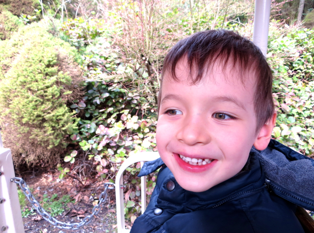 Stanley Park Miniature Train-Excited for the train ride