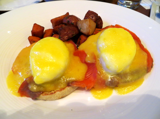 YEW Restaurant Review-Smoked Salmon Eggs Benedict