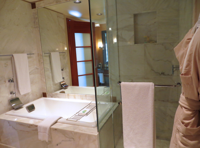 Review-Grand Hyatt Seattle-Separate Glass Enclosed Shower and Bathtub